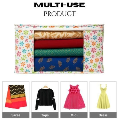 High Quality Flower Printed Saree Cover