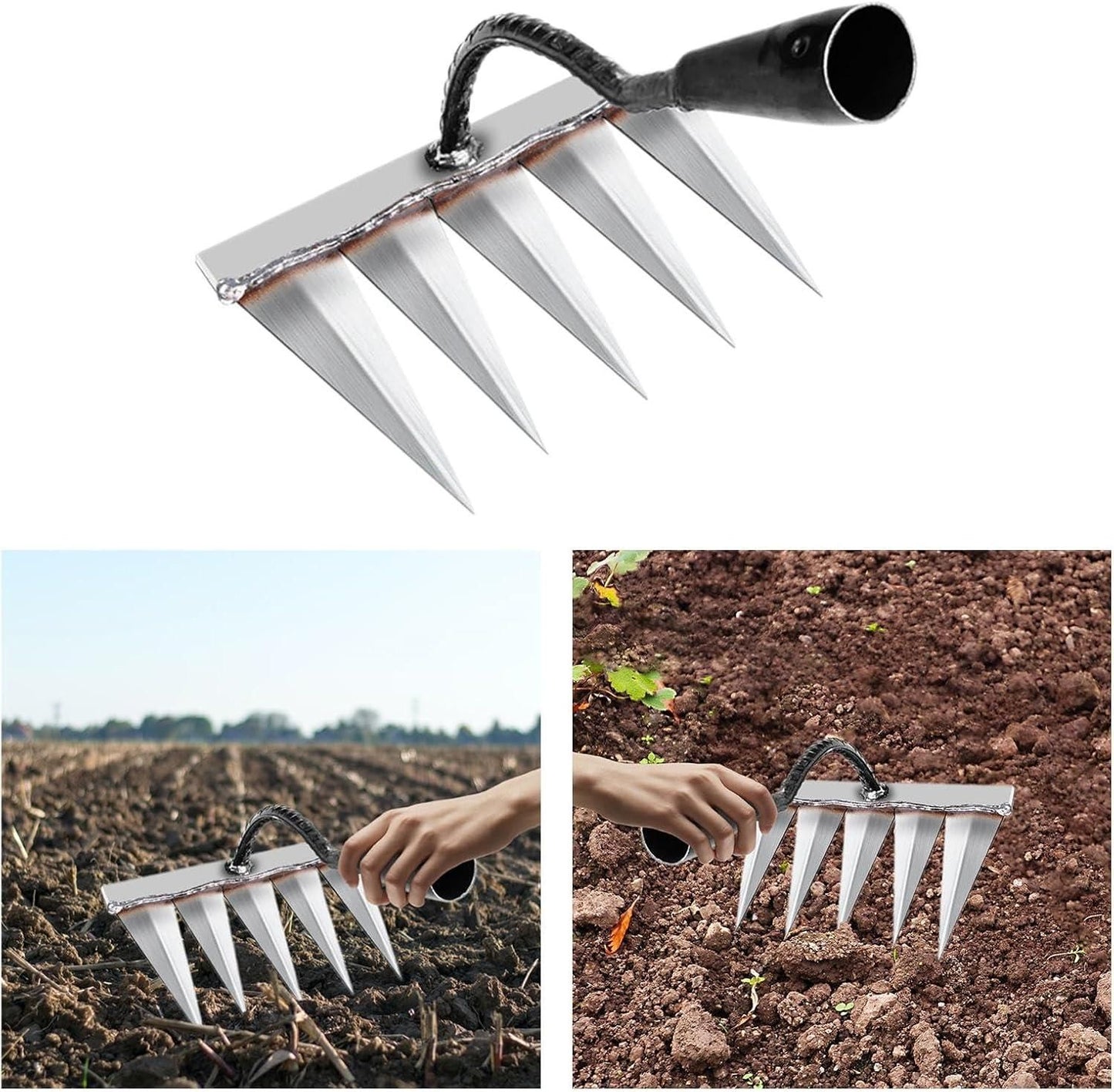 MittiMitra 5 Teeth Carbon Steel Weeder