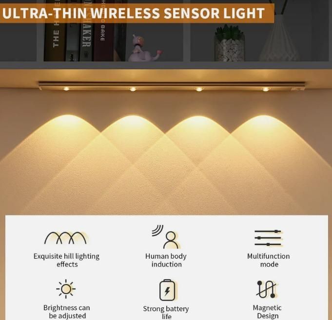 LumiSense Rechargable Motion Sensing Cabinet Light